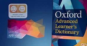 Look inside the Oxford Advanced Learner’s Dictionary 10th Edition