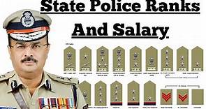 State Police Rank And Salary। How To Recognize The Ranks And Badges Of Indian Police🔥।राज्य पुलिस..