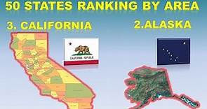 American States Ranking By Area.