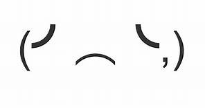 Sad and Crying Emoticon Face - Copy and Paste Text Art