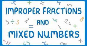 What are Mixed Numbers and Improper Fractions & How to Convert Between Them (Fractions Part 2) #9