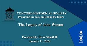 John Winant's Legacy: Concord Historical Society Presentation