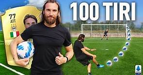 🎯⚽️ 100 TIRI CHALLENGE: ROLANDO BIANCHI ( SERIE A) | Quanti Goal Segnerà su 100 tiri?