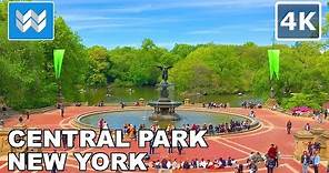 [4K] Central Park in Manhattan, New York City USA - Virtual Walking Tour & Travel Guide