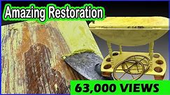 AMAZING RESTORATION OF VINTAGE TEA CART | Furniture Restoration| What is Under THAT Paint?