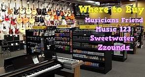 Best Online "Websites" Musical Equipment Retailers "Where to Buy"