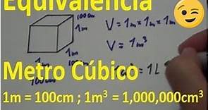 EQUIVALENCIA Metro Cúbico | ☑️(conversión m3 a cm3 y litros) | Libro de Matemática en Amazon 💯
