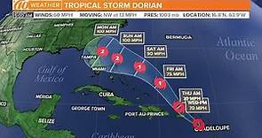 Tracking Dorian: Here's the latest track for Hurricane Dorian