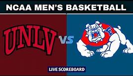 UNLV vs California State University Fresno | NCAA Men's Basketball Live Scoreboard