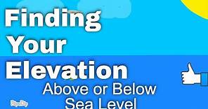 Elevation - Above and Below Sea Level (Illustrative Math)