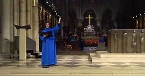 24.12.2017 Paris. Christmas Eve Mass at Notre Dame Paris