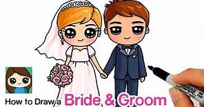 How to Draw a Bride and Groom