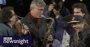 Bill Clinton's 1992 US presidential election campaign - BBC Newsnight archives