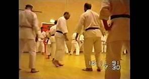 Terry O'Neill training the Torbay Karate Club 1991.