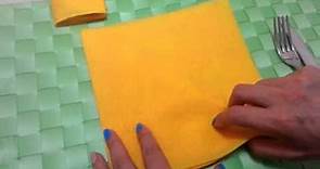 DIY: Come piegare i tovaglioli di carta: Tasca per posate