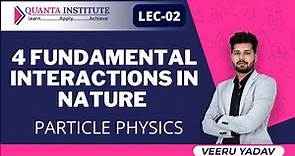 4 Fundamental Interactions in Nature | Four Fundamental Forces in Nature | Particle Physics