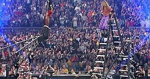Edge spears Jeff Hardy in mid-air: WrestleMania X-Seven