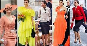 The Most Iconic Dresses Of Crown Princess Victoria Of Sweden | Princess Victoria Dressing Sense