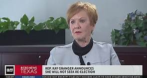 Rep. Kay Granger announces she won't seek reelection