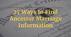 Free Online Louisiana Marriage Records and Indexes – The Ancestor Hunt