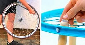 8 idee con vecchi cerchioni bici e pneumatici | Decorazioni fai da te | Riciclo creativo