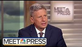 Gary Johnson On His Long Shot Third Party Candidacy (Full Interview) | Meet The Press | NBC News