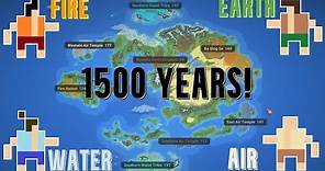 The 4 Elements Fight On The Avatar Map For 1500 Years! - WorldBox