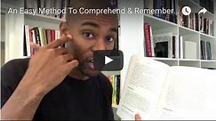 An Easy Method To Comprehend & Remember The Books You Read