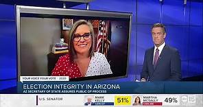 Arizona Secretary of State Katie Hobbs: Election integrity in Arizona