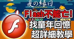 【教學閒聊】找回不見的失效網頁＆Flash小遊戲下載保存方法｜How to download flash game and convert swf to exe