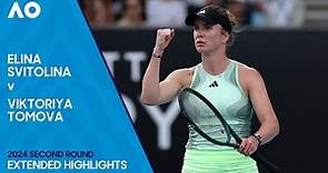 Elina Svitolina v Viktoriya Tomova Extended Highlights | Australian Open 2024 Second Round