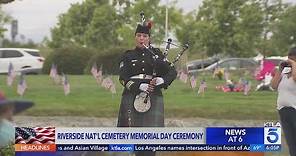 Memorial Day ceremony held at Riverside National Cemetery