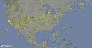 How many flights cross the USA in a day?