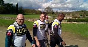 Jonathan Wrather and blind veterans train for our 100K challenge