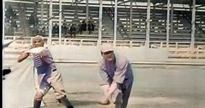 Shoeless Joe Jackson & Babe Ruth Swinging in Color | HD
