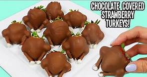 Chocolate-Covered-Strawberry Turkeys Are the Thanksgiving Dessert You Didn't Know You Needed
