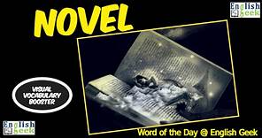 Word of the Day - "Novel" (Visual Vocabulary Booster)
