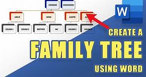 [HOW-TO] Create a Printable FAMILY TREE in Word (Easily!)