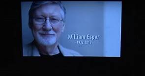 William Esper Memorial - May 17, 2019