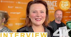 Monica Dolan interview on Typist Artist Pirate King at Raindance Film Festival premiere 2023