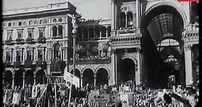 Mussolini Addresses Fascists at Milan