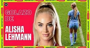 ⚽️ GOLAZO de ALISHA LEHMANN jugadora del Aston Villa - gol de rabona en su entrenamiento