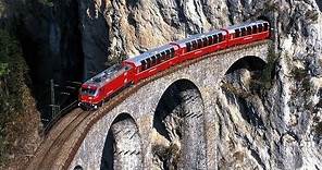 Tutti i panorami del Trenino rosso del Bernina - FILM COMPLETO Tirano-Sankt Moritz! FULL HD