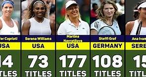 Most WTA Titles Won in Tennis