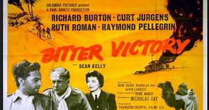 Bitter Victory (1957) Richard Burton, Curd Jürgens, Ruth Roman , Christopher Lee, Director: Nicholas Ray