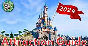 Disneyland Paris Park ATTRACTION GUIDE - 2024 - All Rides & Shows - Paris, FRANCE