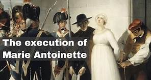 16th October 1793: Marie Antoinette executed by guillotine in the Place de la Revolution in Paris