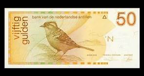 All Netherlands Antillean Guilder Banknotes - 1986 to 1994 Birds Issue
