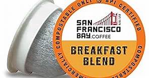 San Francisco Bay Compostable Coffee Pods - Breakfast Blend (36 Ct) K Cup Compatible including Keurig 2.0, Medium Roast