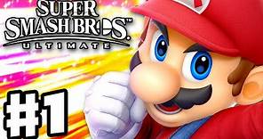 Super Smash Bros Ultimate - Gameplay Walkthrough Part 1 - Mario! Spirits & Classic (Nintendo Switch)